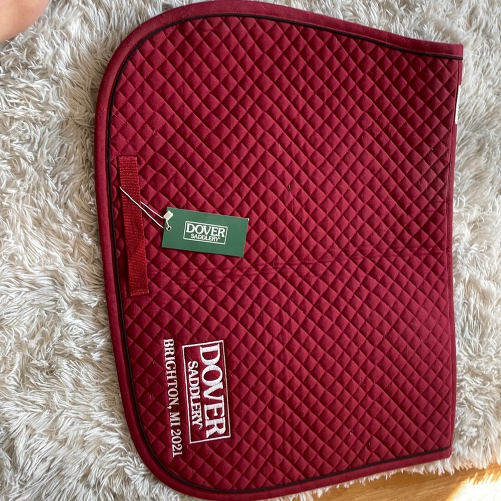 Burgundy Dover Saddlery saddle pad.
